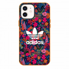 Adidas Phone Case For iPhone Samsung Galaxy Pixel OnePlus Vivo Xiaomi Asus Sony Motorola Nokia - Adidas Logo On Blue And Bright Pink Ciara Liberty Tana Lawn Background