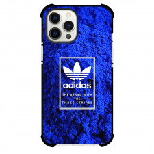Adidas Phone Case For iPhone Samsung Galaxy Pixel OnePlus Vivo Xiaomi Asus Sony Motorola Nokia - Adidas Logo On Blue Pigment Background