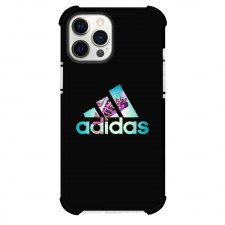Adidas Phone Case For iPhone Samsung Galaxy Pixel OnePlus Vivo Xiaomi Asus Sony Motorola Nokia - Adidas Colorful Logo On Black Background