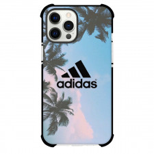 Adidas Phone Case For iPhone Samsung Galaxy Pixel OnePlus Vivo Xiaomi Asus Sony Motorola Nokia - Adidas Logo On Palm Tree And Sky Background