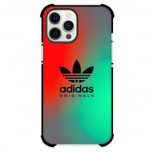 Adidas Phone Case For iPhone Samsung Galaxy Pixel OnePlus Vivo Xiaomi Asus Sony Motorola Nokia - Adidas Logo On Red Green Gradient Background