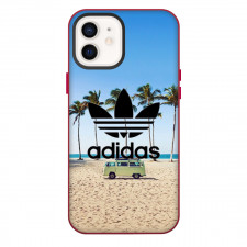 Adidas Phone Case For iPhone Samsung Galaxy Pixel OnePlus Vivo Xiaomi Asus Sony Motorola Nokia - Adidas Logo On Summer Beach Background