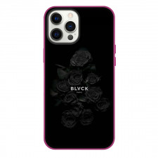 Blvck Paris Phone Case For iPhone Samsung Galaxy Pixel OnePlus Vivo Xiaomi Asus Sony Motorola Nokia - Blvck Paris Logo On Black Rose Background