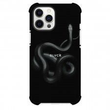 Blvck Paris Phone Case For iPhone Samsung Galaxy Pixel OnePlus Vivo Xiaomi Asus Sony Motorola Nokia - Blvck Paris Logo On Black Snake Background