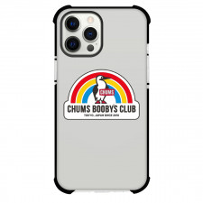 Chums Phone Case For iPhone Samsung Galaxy Pixel OnePlus Vivo Xiaomi Asus Sony Motorola Nokia - Chums Logo Chums Booby's Club Rainbow Background