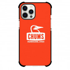 Chums Phone Case For iPhone Samsung Galaxy Pixel OnePlus Vivo Xiaomi Asus Sony Motorola Nokia - Chums Logo Hurricane Utah Orange And White Background