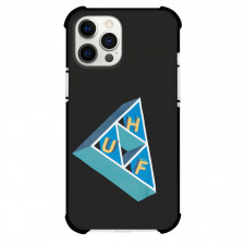 HUF Phone Case For iPhone Samsung Galaxy Pixel OnePlus Vivo Xiaomi Asus Sony Motorola Nokia - HUF 3D Triangle Black Background