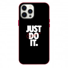 Nike Phone Case For iPhone Samsung Galaxy Pixel OnePlus Vivo Xiaomi Asus Sony Motorola Nokia - Nike Just Do It Quote On Black Background