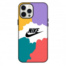 Nike Phone Case For iPhone Samsung Galaxy Pixel OnePlus Vivo Xiaomi Asus Sony Motorola Nokia - Nike Logo On Coloful Minimalist Background