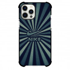 Nike Phone Case For iPhone Samsung Galaxy Pixel OnePlus Vivo Xiaomi Asus Sony Motorola Nokia - Nike Logo On Retro Sunburst Background