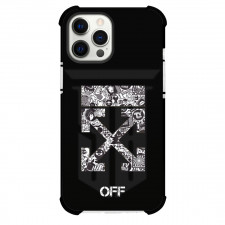 OFF-White Case For iPhone Samsung Galaxy Pixel OnePlus Vivo Xiaomi Asus Sony Motorola Nokia - Doodle Series Logo