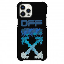 OFF-White Case For iPhone Samsung Galaxy Pixel OnePlus Vivo Xiaomi Asus Sony Motorola Nokia - Dripping Blue Logo