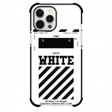 OFF-White Case For iPhone Samsung Galaxy Pixel OnePlus Vivo Xiaomi Asus Sony Motorola Nokia - Time And Date In White Poster