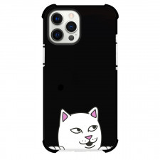Ripndip Phone Case For iPhone Samsung Galaxy Pixel OnePlus Vivo Xiaomi Asus Sony Motorola Nokia - Ripndip Cat Half Peeping Poster