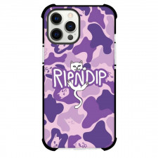 Ripndip Phone Case For iPhone Samsung Galaxy Pixel OnePlus Vivo Xiaomi Asus Sony Motorola Nokia - Ripndip Cat Hanging On Purple Aesthetic Background