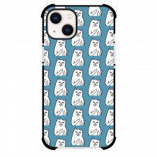 Ripndip Phone Case For iPhone Samsung Galaxy Pixel OnePlus Vivo Xiaomi Asus Sony Motorola Nokia - Ripndip Cat Pattern Art On Blue Background