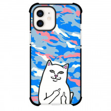 Ripndip Phone Case For iPhone Samsung Galaxy Pixel OnePlus Vivo Xiaomi Asus Sony Motorola Nokia - Ripndip Middle Finger Cat In CamouFlage Background