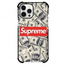 Supreme Case For iPhone Samsung Galaxy Pixel OnePlus Vivo Xiaomi Asus Sony Motorola Nokia - Series Logo In Money Background
