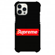 Supreme Case For iPhone Samsung Galaxy Pixel OnePlus Vivo Xiaomi Asus Sony Motorola Nokia - Series Logo In Black Background