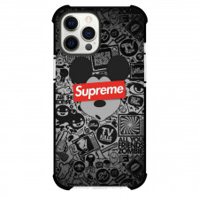 Supreme Case For iPhone Samsung Galaxy Pixel OnePlus Vivo Xiaomi Asus Sony Motorola Nokia - Series Logo Mickey Background