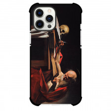 Caravaggio Saint Jerome Writing Phone Case For iPhone and Samsung Galaxy Devices - Saint Jerome Writing Painting Baroque Artwork