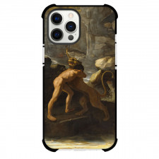 Francisco De Zurbaran Hercules Fighting Phone Case For iPhone and Samsung Galaxy Devices - Hercules Fighting Painting Baroque Artwork