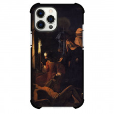Georges De La Tour St Sebastian Attended By St Irene Phone Case For iPhone and Samsung Galaxy Devices - St Sebastian Attended By St Irene Painting Baroque Artwork
