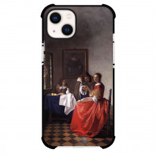 Johannes Vermeer Girl With A Wine Glass Phone Case For iPhone and Samsung Galaxy Devices - Girl With A Wine Glass Painting Baroque Artwork