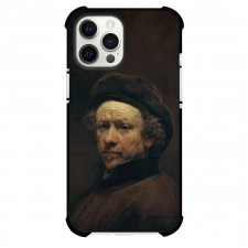 Rembrandt Self-Portrait With Beret Phone Case For iPhone and Samsung Galaxy Devices - Self-Portrait With Beret Painting Baroque Artwork