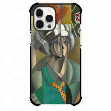 Jean Metzinger Woman With A Fan Phone Case For iPhone and Samsung Galaxy Devices - Woman With A Fan Painting Cubist Artwork