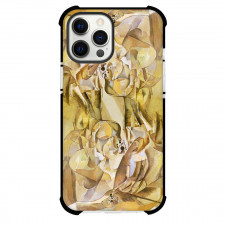 Marcel Duchamp Portrait of Chess Players Phone Case For iPhone and Samsung Galaxy Devices - Portrait of Chess Players Painting Cubist Artwork