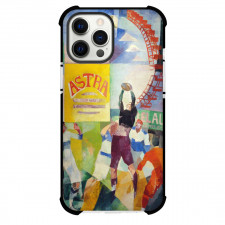 Robert Delaunay The Cardiff Team Phone Case For iPhone and Samsung Galaxy Devices - The Cardiff Team Painting Cubist Artwork