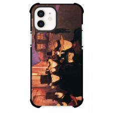 Edvard Munch Evening On Karl Johan Street Phone Case For iPhone and Samsung Galaxy Devices - Evening On Karl Johan Street Painting Expressionist Artwork