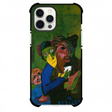 Emil Nolde Excited People Phone Case For iPhone and Samsung Galaxy Devices - Excited People Painting Expressionist Artwork