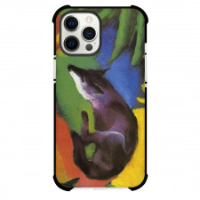 Franz Marc Blue-Black Fox Phone Case For iPhone and Samsung Galaxy Devices - Blue-Black Fox Painting Expressionist Artwork