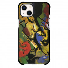 Franz Marc Playing Dogs Phone Case For iPhone and Samsung Galaxy Devices - Playing Dogs Painting Expressionist Artwork