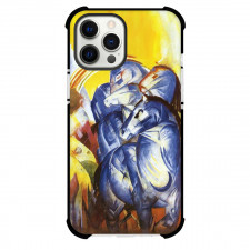 Franz Marc The Tower of Blue Horses Phone Case For iPhone and Samsung Galaxy Devices - The Tower of Blue Horses Painting Expressionist Artwork