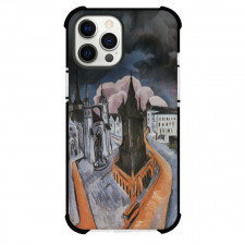 Ernst Ludwig Kirchner The Red Tower In Halle Phone Case For iPhone and Samsung Galaxy Devices - The Red Tower In Halle Painting Expressionist Artwork