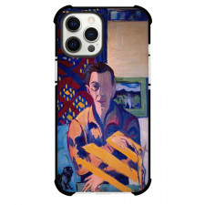 Ernst Ludwig Kirchner Self-portrait Phone Case For iPhone and Samsung Galaxy Devices - Self-portrait Painting Expressionist Artwork