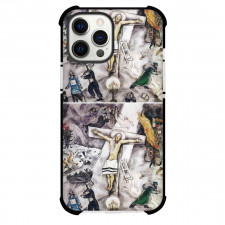 Marc Chagall The White Crucifixion Phone Case For iPhone and Samsung Galaxy Devices - The White Crucifixion Painting Expressionist Artwork