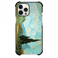 Vincent van Gogh Wheat Field With Cypresses Phone Case For iPhone and Samsung Galaxy Devices - Wheat Field With Cypresses Painting Expressionist Artwork