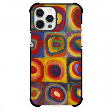 Wassily Kandinsky Squares With Concentric Circles Phone Case For iPhone and Samsung Galaxy Devices - Squares With Concentric Circles Painting Expressionist Artwork