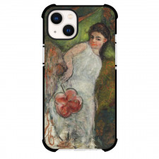 Emilie Charmy Young Girl With Flower Phone Case For iPhone and Samsung Galaxy Devices - Young Girl With Flower Painting Fauvism Artwork