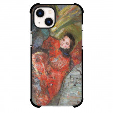 Emilie Charmy Young Girl Reclining Phone Case For iPhone and Samsung Galaxy Devices - Young Girl Reclining Painting Fauvism Artwork