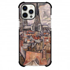 Othon Friesz Roofs And Cathedral in Rouen Phone Case For iPhone and Samsung Galaxy Devices - Roofs And Cathedral in Rouen Painting Fauvism Artwork