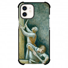 Carlo Carra Costruttori Phone Case For iPhone and Samsung Galaxy Devices - Costruttori Painting Futurism Artwork