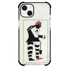 Kazimir Malevich Costume for Victory Phone Case For iPhone and Samsung Galaxy Devices - Costume for Victory Over The Sun An Attentive Labourer Painting Futurism Artwork