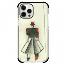 Kazimir Malevich Costume For Victory Phone Case For iPhone and Samsung Galaxy Devices - Costume For Victory Over The Sun Funeral Performer Painting Futurism Artwork