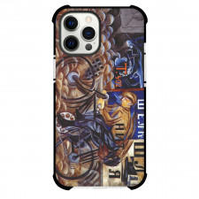 Natalia Goncharova Cyclist Phone Case For iPhone and Samsung Galaxy Devices - Cyclist Painting Futurism Artwork