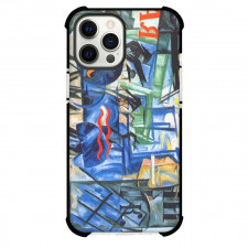 Natalia Goncharova The Little Station Phone Case For iPhone and Samsung Galaxy Devices - The Little Station Painting Futurism Artwork